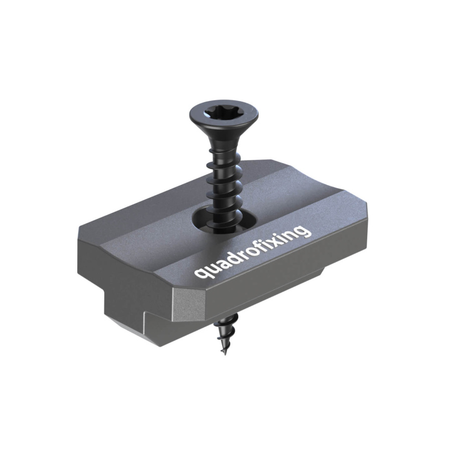 Terasový T klip 7,5 mm s nerezovými šrouby (100 ks)