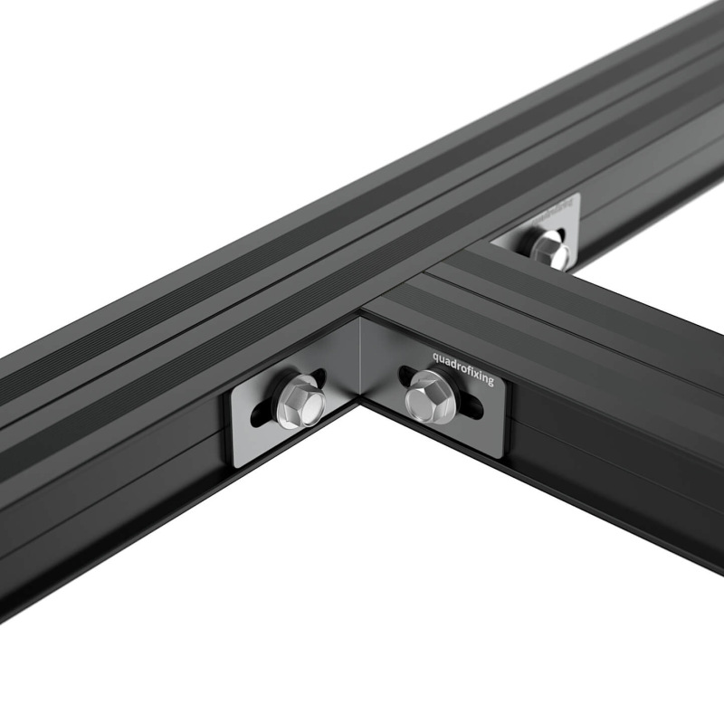 Hliníkový profil na terasy černý 24x40x4000 mm | QFX-ALU 24 BLACK 2