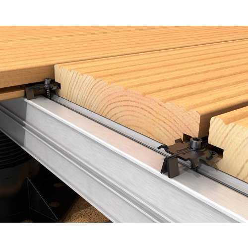 Terasový nerezový klip - EUROTEC M-Clip (200 ks + vruty) 3