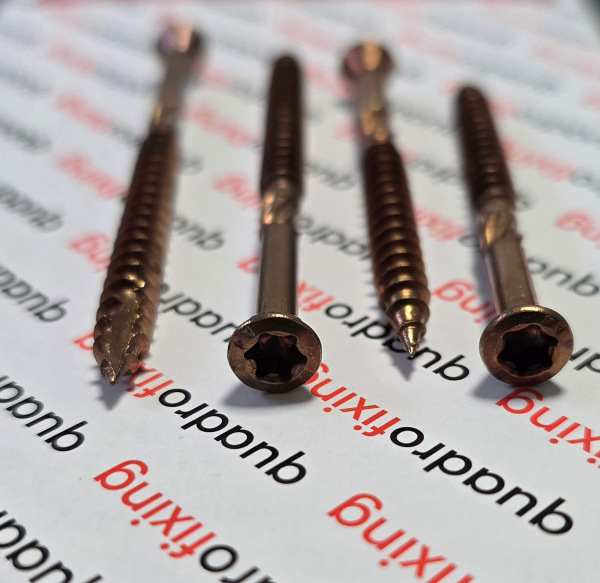 Terasové vruty 5,0 mm, antik light, nerez A4 (200 ks) 2