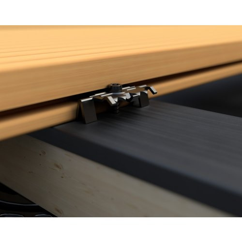 Terasový nerezový klip - EUROTEC M-Clip (200 ks + vruty) 1