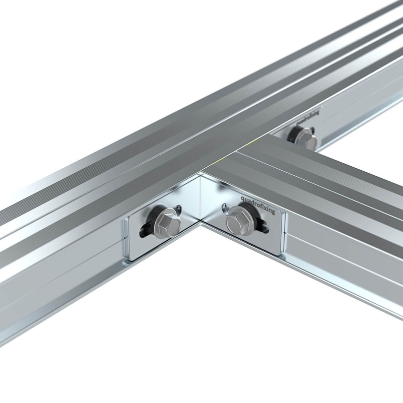 Hliníkový úhelník pro profil QFX-ALU 40×40×19,5 mm 1