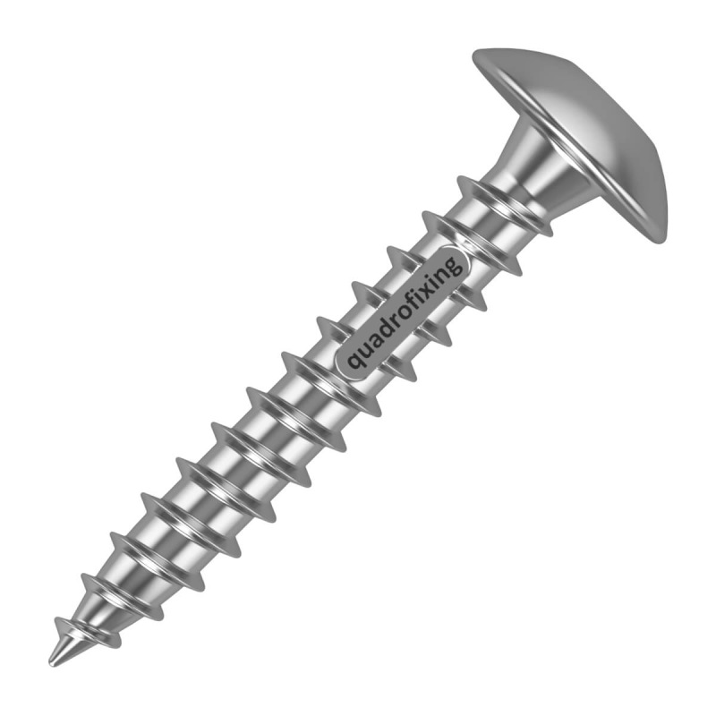 Nerezový vrut 6 mm, talířová hlava (50 ks)