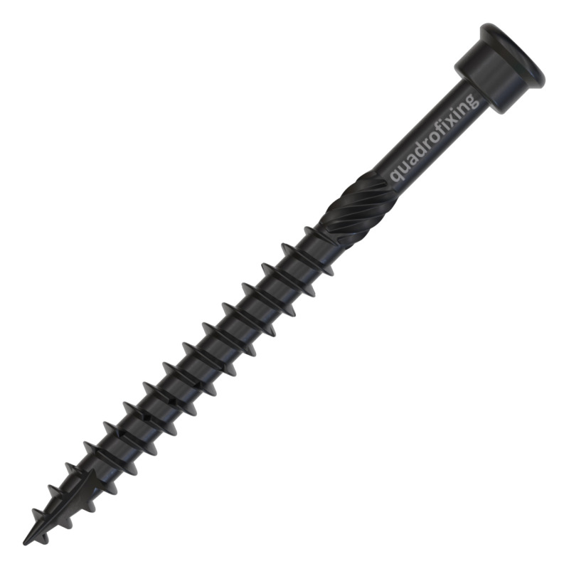 Nerezový vrut černý 4,0–4,5 mm (200 ks + bit) TERRIX BLACK