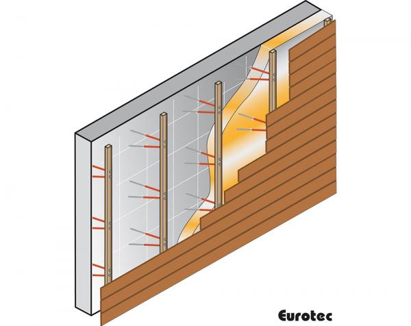 EUROTEC EiSYS 2 - vrut na montáž dřevěného roštu (50 ks)