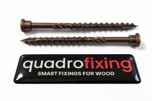 Antik terasové vruty QUADROFIX ANTIK – reálný vzhled povrchu a barevného odstínu