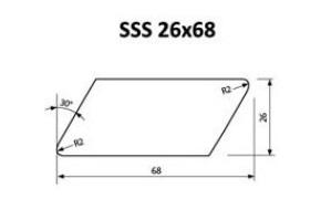 Thermowood Rhombus SSS 26x68 mm